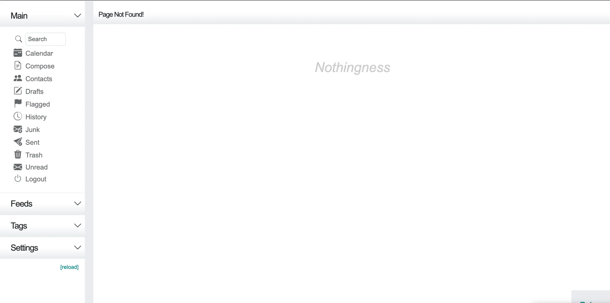 Cypht answering Page Not Found on the unauthorized test page